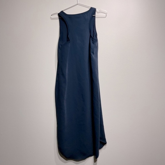 Cynthia Rowley Jersey Tank Dress Size 6.Knee Length Navy Blue Dress Short Sleeve - Picture 4 of 8
